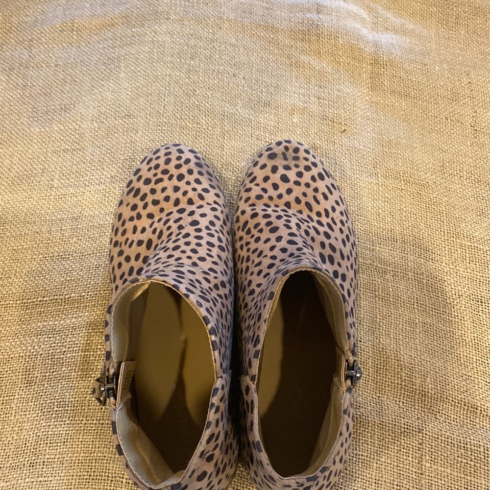 Girls Cat & Jack Target Leopard Opal Zipper Slip On Booties